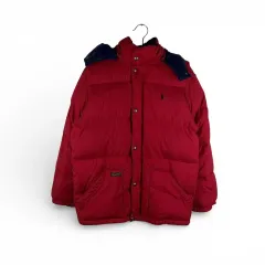 POLO RALPH LAUREN ポロラルフローレン ジュニア/ウィメンズ パファー ダウン レッド