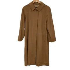 美品 BURBERRYS バーバリーズ ヴィンテージ カシミヤ ステンカラーコート サイズ9 ブラウン レディース 古着 中古 USED