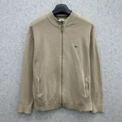 100 ラコステ メンズ ニットジップアップ