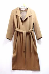 【224218】DRESSTERIOR ドレステリア  ウール ラップ ガウン ロングコート  ・36 キャメルのサムネイル