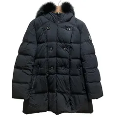 美品 DRESSTERIOR ドレステリア ブルーフォックスファー ダウンジャケット コート サイズ34 ブラック レディース 古着 中古 USEDのサムネイル