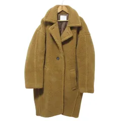 美品 CINOH チノ ボア コクーンコート 22WC0007 サイズ38 ブラウン レディース 古着 中古 USEDのサムネイル