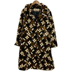 良品 MISS DIOR ミスディオール ヴィンテージ ベロア チェスターコート サイズ14 ブラウン レディース 古着 中古 USEDのサムネイル