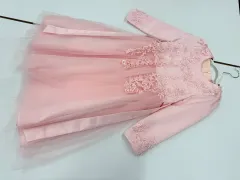 130 女の子 刺繍 ドレス キッズ 誕生日ドレス コンクールドレス 演奏ドレス