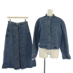 ジュエティ jouetie 21SS チャイナ3WAYワンピース デニム セットアップ 上下 ジャケット スカート ロング M インディゴ 082110300801-01 /BMのサムネイル