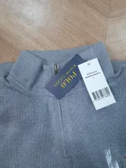 新品 )POLO RALPH LAUREN ポロラルフローレン ハーフジップ スウェット グレー L / XL