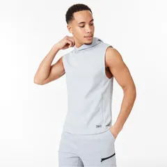 エバーラスト メンズ アウター パーカー・スウェット ノースリーブ パーカー Everlast Elevate Sleeveless Hoodie Grey Marl グレーのサムネイル