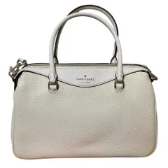 美品 KATE SPADE ケイトスペード ミミ ペブルド レザー サッチェル 2WAY ハンドバッグ ショルダーバッグ ライトピンクベージュ レディース 古着 中古 USED
