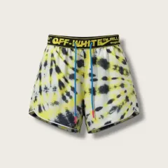 S/ オフホワイトxナイキ タイダイ ランナー ショーツパンツ