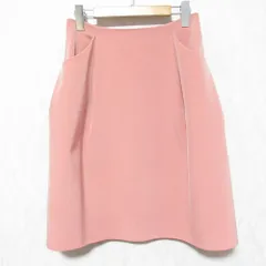 美品 FOXEY NEW YORK フォクシー ニューヨーク イリプスフレアースカート 36424 40 ピンク レディース 古着 中古 USED