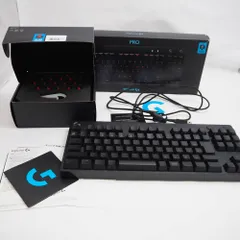 美品 logicool G ロジクール G G-PKB-002 G PRO X 有線ゲーミングキーボード 青軸クリッキー 日本語配列 PC周辺機器 HU1869 