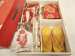 平和屋本店[]七五三　女の子　和装小物セット　源氏車文　金糸　箱付き　逸品　AABH2830ja