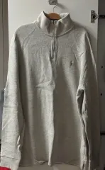 ポロラルフローレン ハーフジップアップセーター ベージュ XL