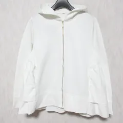 美品 23AW yori ヨリ ダンボールニットパーカー YR15-23148AW サイズF ホワイト レディース 古着 中古 USEDのサムネイル
