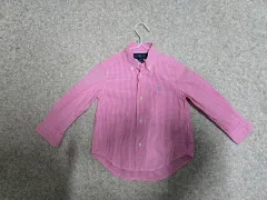 ポロ 2T ギンガムチェック シャツ (ほぼ新品)