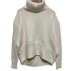 美品 Lauren Ralph Lauren ローレンラルフローレン タートルネック ニット セーター サイズXS ホワイト レディース 古着 中古 USED