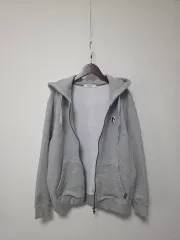 ユニセックス)オアマル Uロゴ POINT 弱起毛 ジップアップフーディー 90 (1