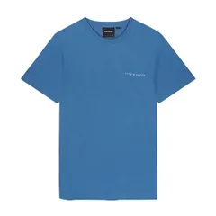 ライルアンドスコット メンズ トップス Tシャツ 刺繍 Lyle and Scott Embroidered TShirt Blue ブルーのサムネイル