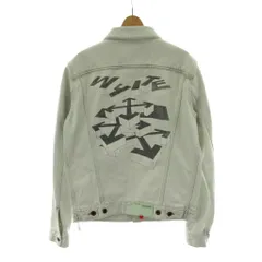 オフホワイト OFF WHITE 20SS 3D PENCIL SLIM DENIM JACKET 3Dペンシルスリムデニムジャケット M ライトブルー バックプリント フラップポケット OMYE005R20386010 /PP ■GY99のサムネイル
