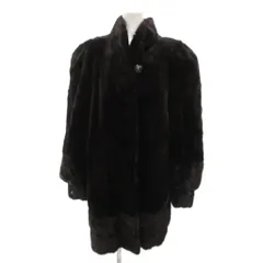 ランバン LANVIN ブラックミンクファコート ミドル丈 毛皮 F 黒 ブラック /JS ■GY18のサムネイル
