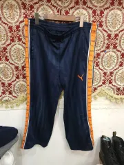 プーマ サイドライン トレーナー パンツ 日本版 ネイビー/オレンジ