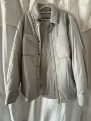 ZARA 春ダウンシャツジャケット