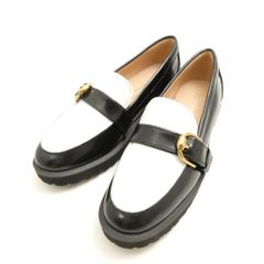 値下☆24cmアシックスAcureZレディースビットローファー本革GORETEX 
