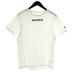 デサント DESCENTE Tシャツ カットソー 半袖 クルーネック ロゴ プリント L 白 ホワイト /XZ ■GY58