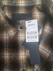 ジュンジェイ 25fw ブラウン アーガイル シャツ 46サイズ