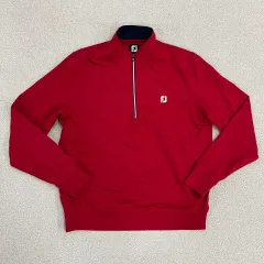 XL フットジョイ ゴルフ ハーフ ジップアップ Tシャツ 0210M