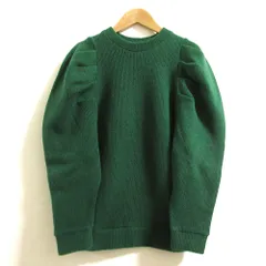 美品 Yori ヨリ タックショルダーニット プルオーバー セーター YR2111-102AW サイズF グリーン レディース 古着 中古 USED 美品 Yori ヨリ タックショルダーニット プルオーバー セーター YR2111