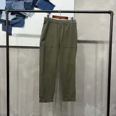 (26 28インチ) UNIQLO ユニクロ レディース カジュアル ベーシック 밴딩 コットンパンツ コットン パンツ