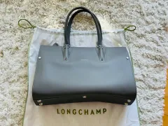 ロンシャン バッグ グレー ショッパーバッグ トートバッグ