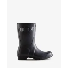 ハンター レディース シューズ ブーツ・レインブーツ Hunter Original Short Wellies Navy ネイビー