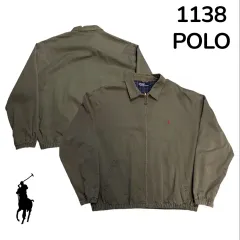 90年代 ポロラルフローレン ディープブラウン レッドポニー ブルゾン ワークジャケット XL