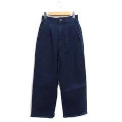 アーバンリサーチ ドアーズ URBAN RESEARCH DOORS デニム ジーンズ タック ワイド ハイウエスト 無地 S インディゴ /FT24