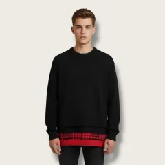 S/ ジュンジェイ レイヤード ウール セーター ニット