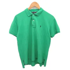 ラルフローレン RALPH LAUREN POLO SPORT ポロシャツ 半袖 ポニー刺繍 M 緑 グリーン ☆AA★ ■MET2