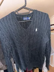 POLO RALPH LAUREN ポロラルフローレン ケーブル Vネック ニット レディース