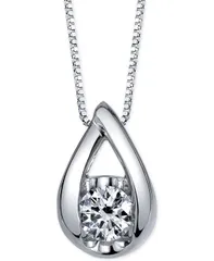 シレーナ レディース アクセサリー ネックレス・チョーカー・ペンダントトップ レース Sirena Diamond Pendant Necklace 12 ctw in 14k White Gold ホワイト