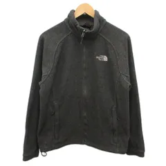 ザノースフェイス THE NORTH FACE 90s ヴィンテージ 古着 フリースジャケット ブルゾン ロゴ刺繍 グレー S ■MET2