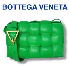 ボッテガヴェネタ ショルダーバッグ パデッド カセット グリーン 緑 