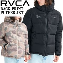 RVCA BACK PRINT PUFFER JKT ブラック 2月使いました - メルカリ