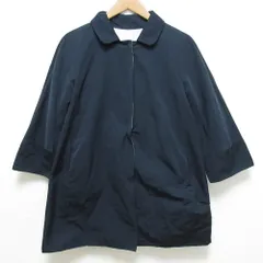 良品 'S Max Maraマックスマーラ リバーシブル ステンカラーコート サイズ40 ネイビー レディース 古着 中古 USED