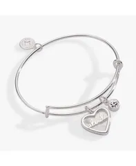 アレックスアンドアニ レディース アクセサリー ブレスレット・バングル・アンクレット Alex and Ani Abuela Mother of Pearl Heart Bangle Bracelet Duo Silver シルバー