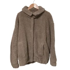 美品 Arpege story アルページュストーリー ボアショートコート ジャケット サイズ2 ブラウンベージュ レディース 古着 中古 USEDのサムネイル