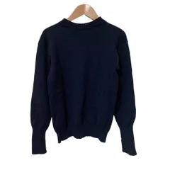美品 ANDERSEN ANDERSEN アンデルセンアンデルセン クルーネック ニット セーター ネイビー レディース 古着 中古 USEDのサムネイル