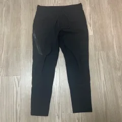 【227478】PLST プラステ  テーパードパンツ　ボトムス　ウエストゴムストレッチ　ナイロン　M  ・ ブラック（050）