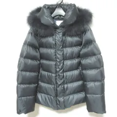 美品 B:MING by BEAMS ビーミングバイビームス FOXファー タフタ ショートダウンコート ジャケット サイズM ブラック レディース 古着 中古 USED