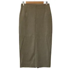 美品 23SS Spick & Span スピック&スパン ハリヌキダンボールミドルタイトスカート サイズ38 ベージュ レディース 古着 中古 USED